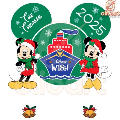 Disney Wish Christmas 2025 Very Merry Cruise SVG Magic