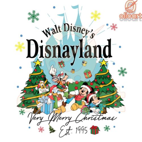 Disneyland Very Merry Christmas Magic in PNG Format