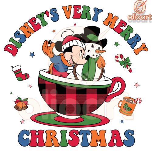 Disneys Very Merry Christmas Mickey SVG PNG Magic