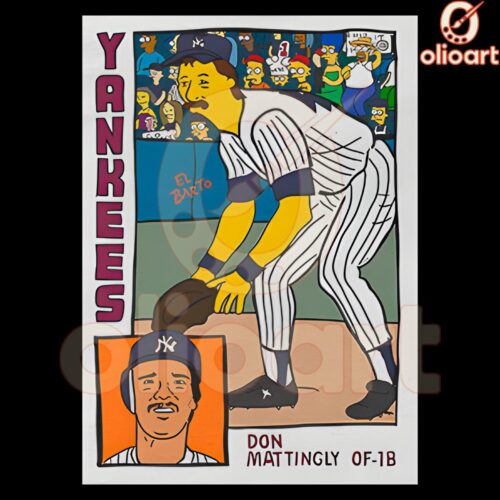 Don Mattingly Yankees Simpsons Parody PNG Art