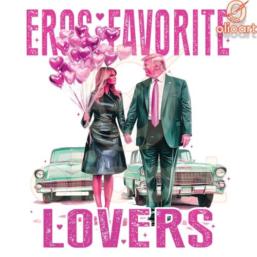 Donald Melania Eros Favorite Lovers Valentine PNG