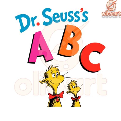 Dr Seuss ABC Book SVG Design