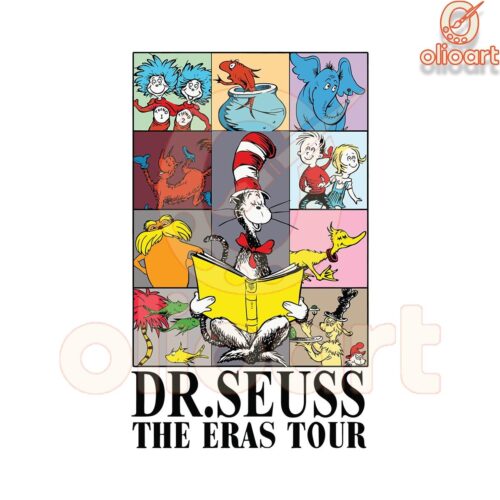 Dr Seuss Eras Tour SVG Cat in the Hat File Download