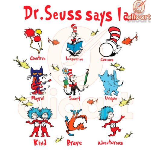 Dr Seuss Inspired Cat in the Hat SVG Design