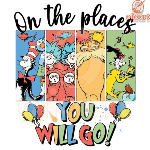 Dr Seuss SVG Oh the Places Youll Go Design File