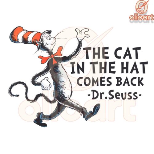 Dr Seuss The Cat in the Hat Returns PNG Art