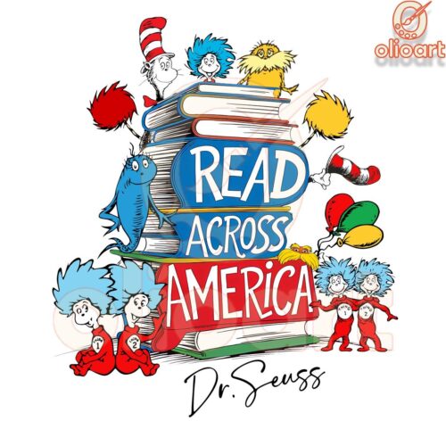 Dr Seuss Thing 1 Thing 2 PNG for Read Across America Fun