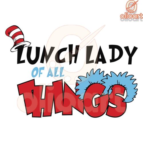 Dr SeussInspired Lunch Lady SVG Design