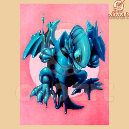 Epic YuGiOh Dragon Wax Art PNG Download