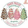 Farm Fresh Christmas Tree Cakes PNG Design