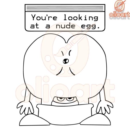 Feast Your Eyes on This Nude Egg SVG Design