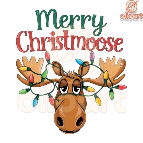 Festive Christmoose Reindeer PNG for Merry Christmas Cheer