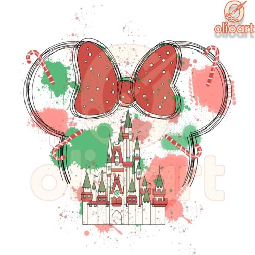 Festive Disney Magic Minnie Mouse Christmas PNG