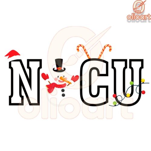 Festive NICU Nurse Gift SVG for Christmas Cheer