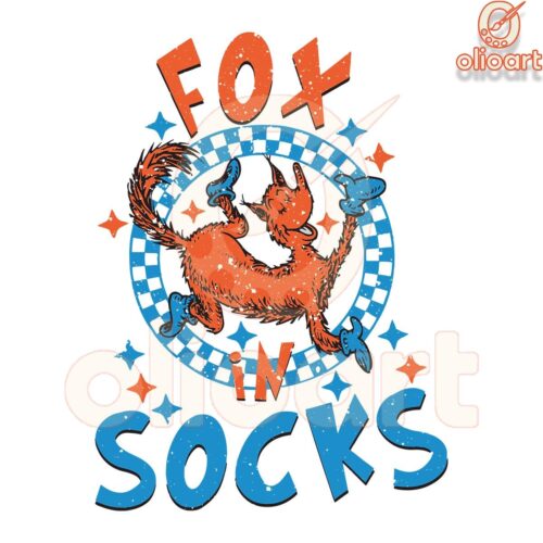 Fox in Socks Dr Seuss SVG File Fun Digital Download