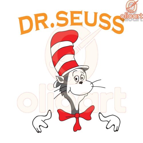 Funny Cat in the Hat SVG Download Dr SeussInspired Fun