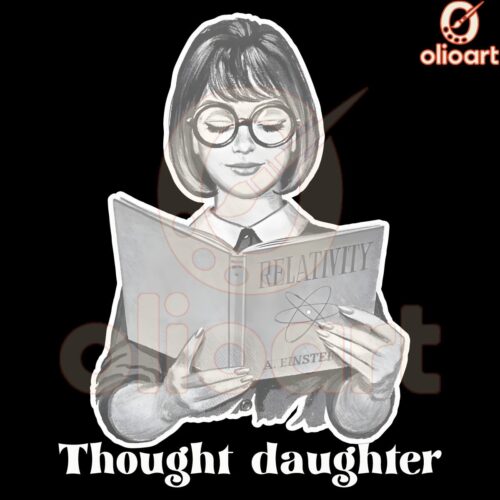 Funny Meme of Girl Reading a Book Thoughtful Daughter PNG