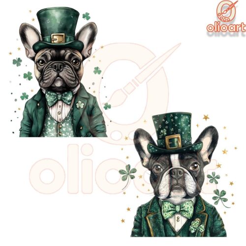 Funny St Patricks Day Dog PNG Design