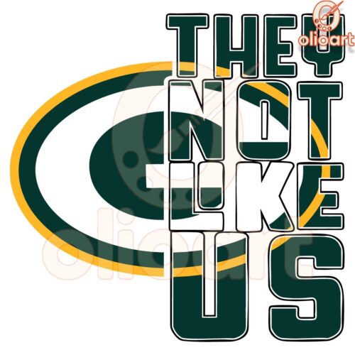 Green Bay Packers Logo SVG Theyre Not Like Us Football Fans