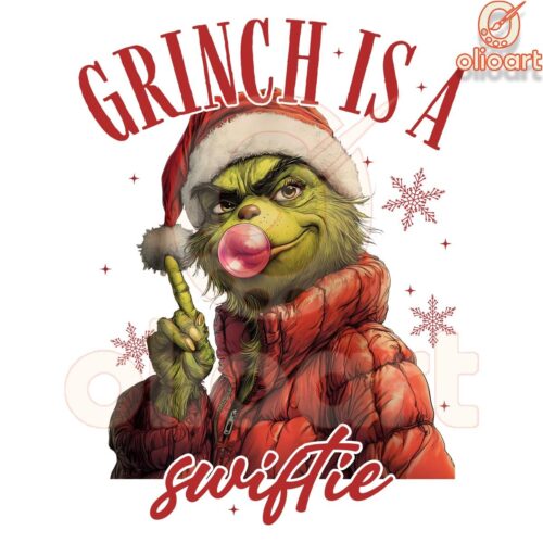 Grinch Goes Swiftie Merry Swiftmas Taylor Swift PNG