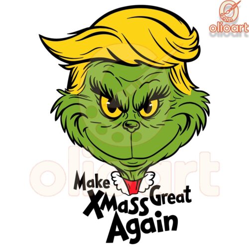 Grinch Trump SVG Make Christmas Great Again