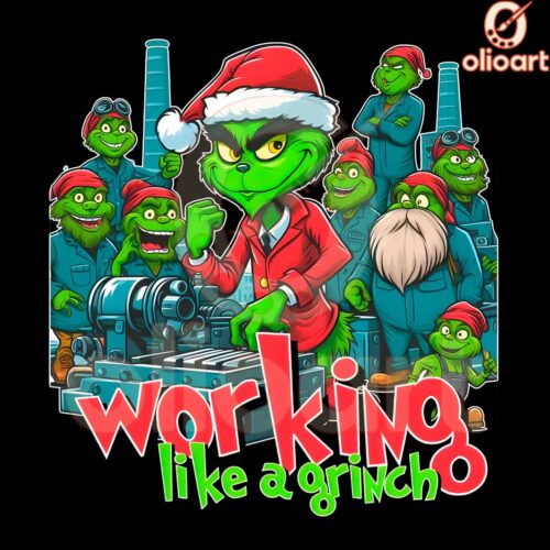 GrinchStyle Christmas Mechanic Magic PNG