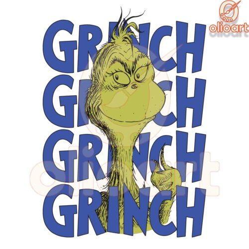 Grinchy Christmas Vibes PNG