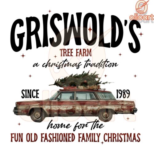 Griswold Tree Farm 1989 Vintage Christmas Tradition PNG