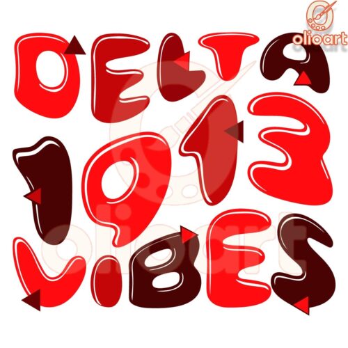 Groovy Retro Delta Sigma Theta Vibes SVG Design