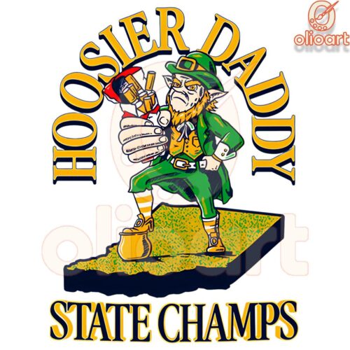 Hoosier Daddy Notre Dame Champs Fighting Irish PNG Design