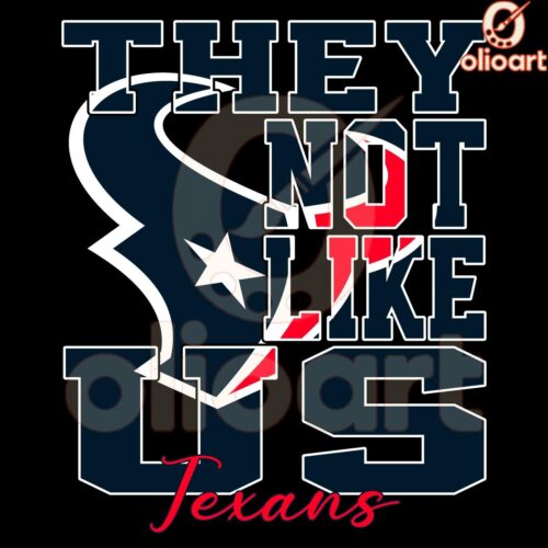 Houston Texans SVG They Not Like Us Football Design