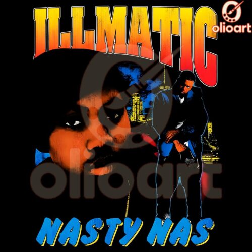 Illmatic Nasty Nas Rapper Design PNG