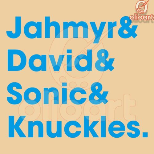 Jahmyr Gibbs David Montgomery Sonic Knuckles SVG Magic