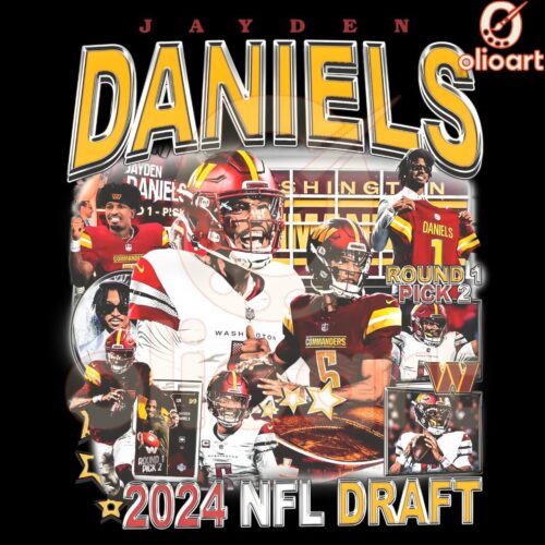 Jayden Daniels NFL Draft 2024 Commanders Football PNG