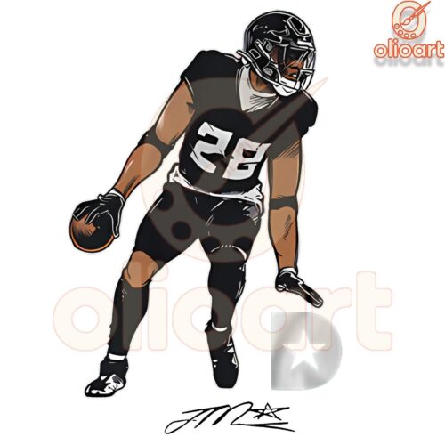 Joe Mixon Texans Football Signature Art PNG Download