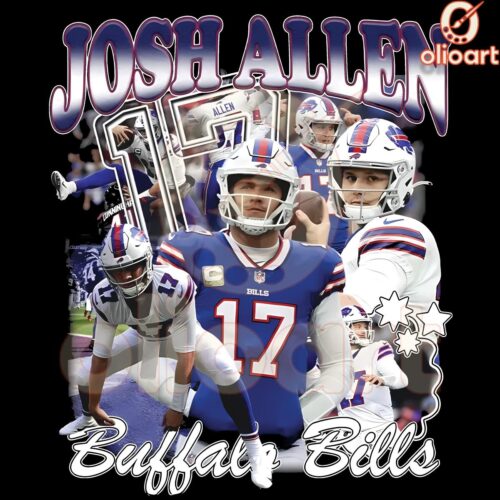 Josh Allen 17 Buffalo Bills SVGPNG Design