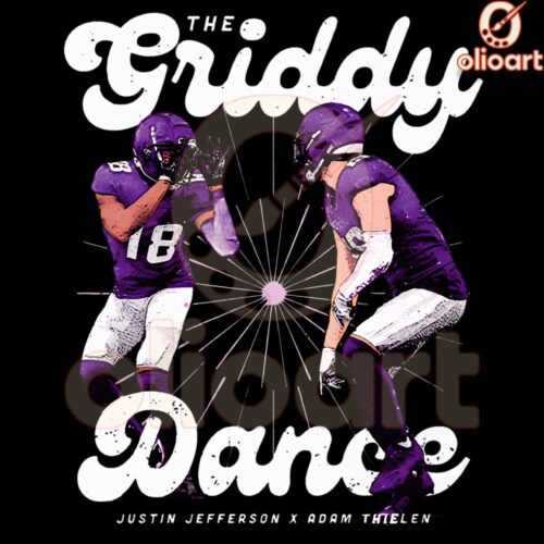 Justin Jefferson Adam Thielen Griddy Dance PNG Magic