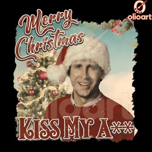 Kiss My Ass Merry Christmas SVG PNG Clark Griswold Style