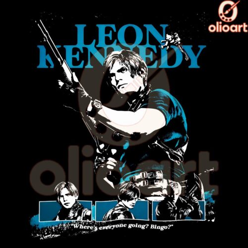 Leon Kennedy Resident Evil 4 PNG Artwork