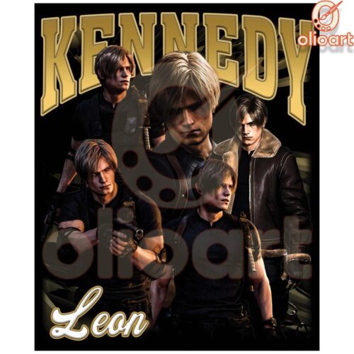 Leon S Kennedy PNG Design Instant Download Ready