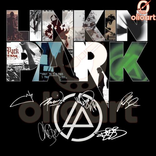 Linkin Park Albums with Full Member PNG Artwork