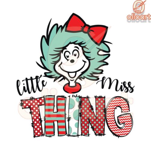 Little Miss Thing Dr Seuss SVG Design Download