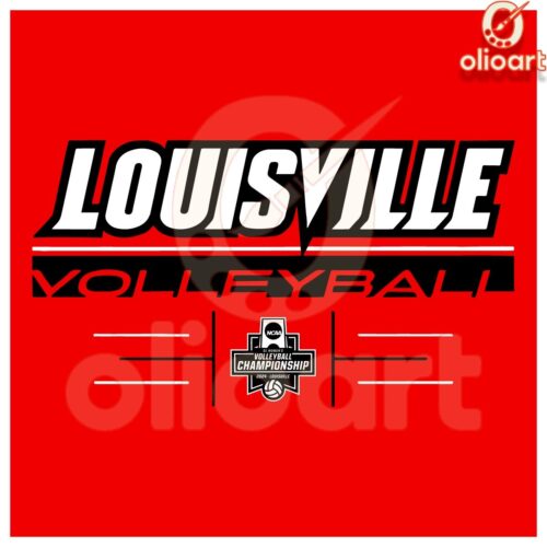 Louisville Volleyball 2024 NCAA Semifinals SVG Design