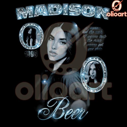 Madison Beer Spinnin Tour Acid Wash Design PNG