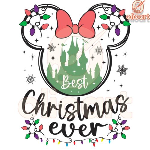 Magical Christmas Disney Minnie Mouse SVG Design