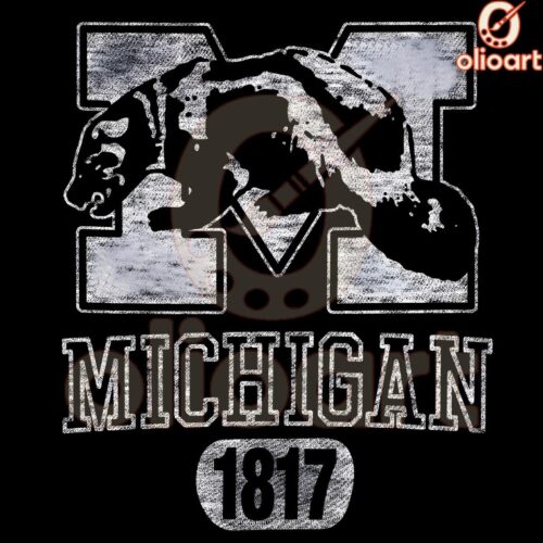 Michigan Wolverines Biff 1817 Logo Mascot PNG