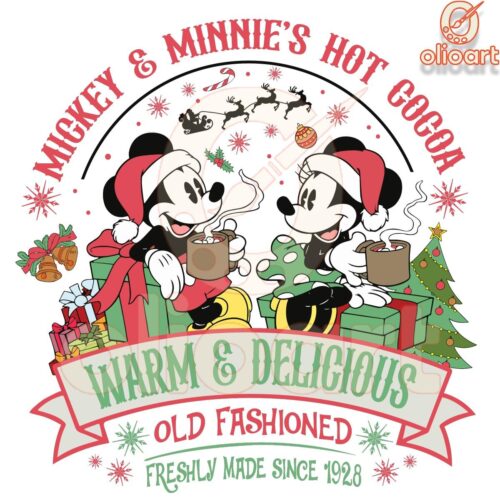 Mickey Minnie Hot Cocoa Christmas Magic SVGPNG