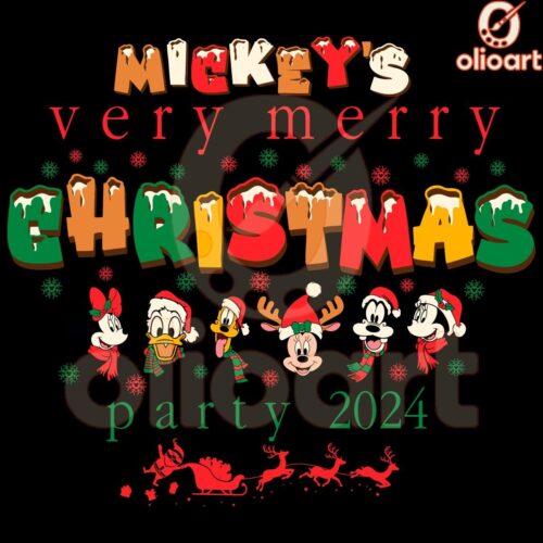 Mickeys Merry Christmas Bash 2024 SVG PNG