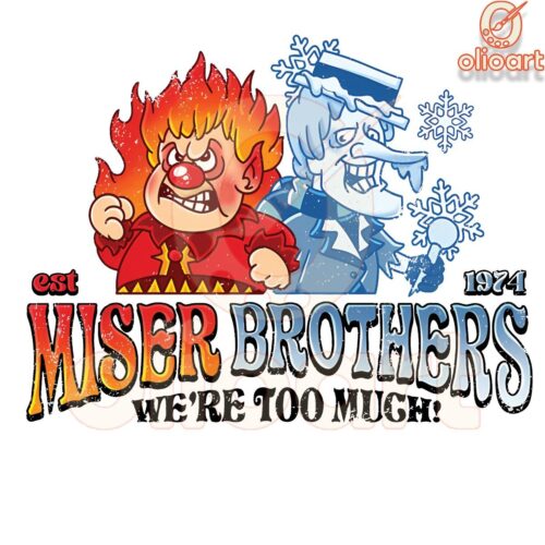 Miser Brothers Est 1974 We Are Too Much Christmas PNG Magic