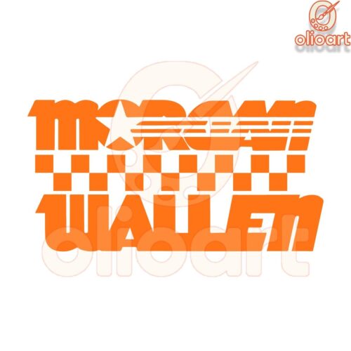 Morgan Wallen Checkered Style SVG Design